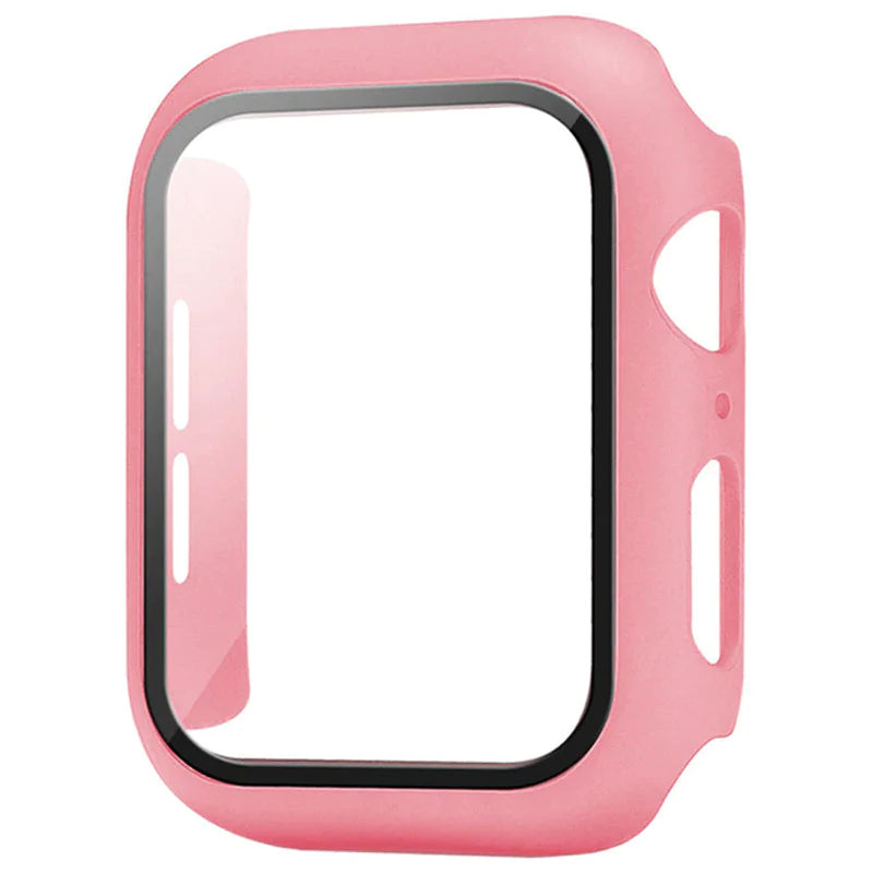 Glass+Cover for Apple Watch Case 8 7 6 SE 5 3 Iwatch Accessorie Screen Protector Apple Watch Serie 45Mm 41Mm 44Mm 40Mm 42Mm 38Mm
