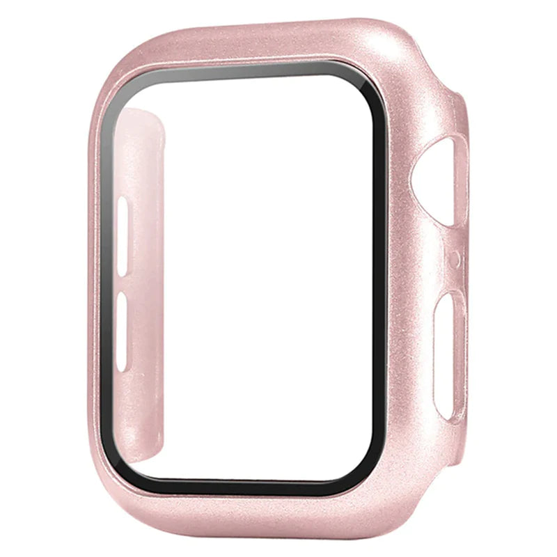 Glass+Cover for Apple Watch Case 8 7 6 SE 5 3 Iwatch Accessorie Screen Protector Apple Watch Serie 45Mm 41Mm 44Mm 40Mm 42Mm 38Mm