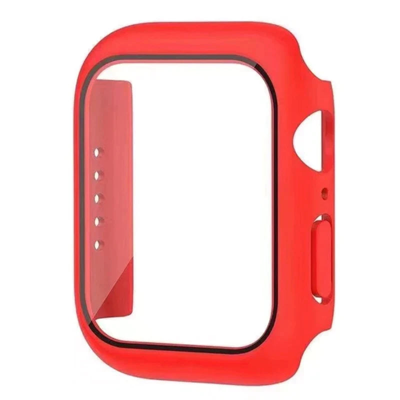 Glass+Cover for Apple Watch Case 8 7 6 SE 5 3 Iwatch Accessorie Screen Protector Apple Watch Serie 45Mm 41Mm 44Mm 40Mm 42Mm 38Mm
