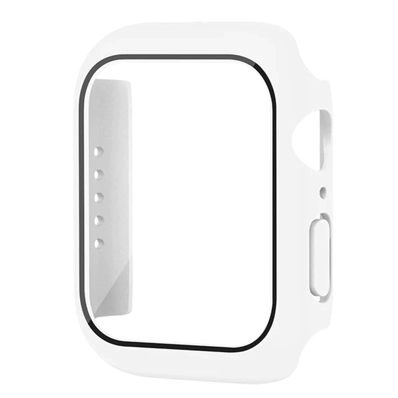 Glass+Cover for Apple Watch Case 8 7 6 SE 5 3 Iwatch Accessorie Screen Protector Apple Watch Serie 45Mm 41Mm 44Mm 40Mm 42Mm 38Mm