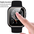 Glass+Cover for Apple Watch Case 8 7 6 SE 5 3 Iwatch Accessorie Screen Protector Apple Watch Serie 45Mm 41Mm 44Mm 40Mm 42Mm 38Mm