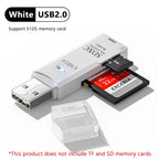 2 in 1 USB 3.0 Card Reader Micro TF Sd Card Reader Usb Adapter High Speed Cardreader TF Memory Card for PC Laptop Accessories