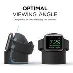 Charger Stand for Apple Watch Series 9 8 Ultra 7 6 5 SE 4 3 2 Charger Dock Station Silicone Bracket Iwatch Charging Cable Holder