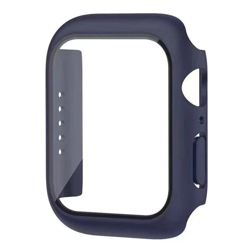 Glass+Cover for Apple Watch Case 8 7 6 SE 5 3 Iwatch Accessorie Screen Protector Apple Watch Serie 45Mm 41Mm 44Mm 40Mm 42Mm 38Mm